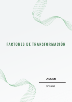 FACTORES DE TRANSFORMACIÓN