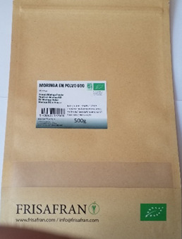 Imagen del producto Moringa en polvo eco de la marca Frisafran