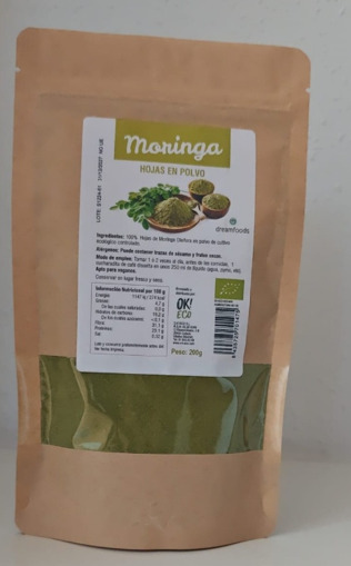 Imagen del producto Moringa hojas en polvo de la marca Dreamfoods