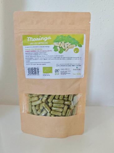 Imagen del producto Moringa Bio en cápsulas de la marca Dreamfoods
